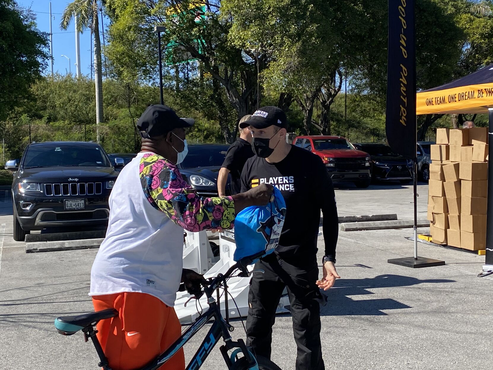 The Miami Marlins Foundation partnered with The Players Alliance to distribute food
